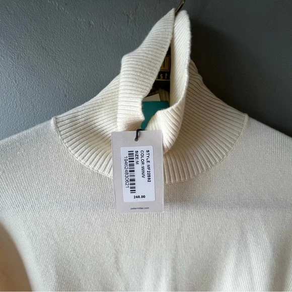 Peter Millar Classic Cream Men's Sweater ~ M NWT